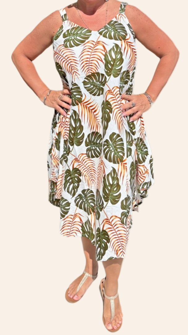 Palm Paradise Day Dress