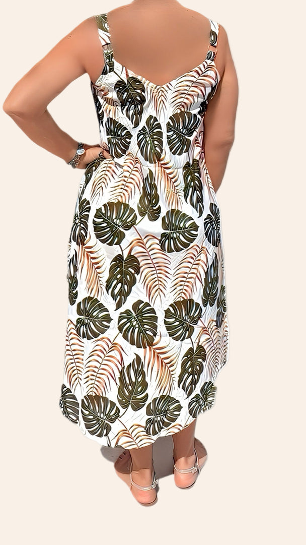 Palm Paradise Day Dress