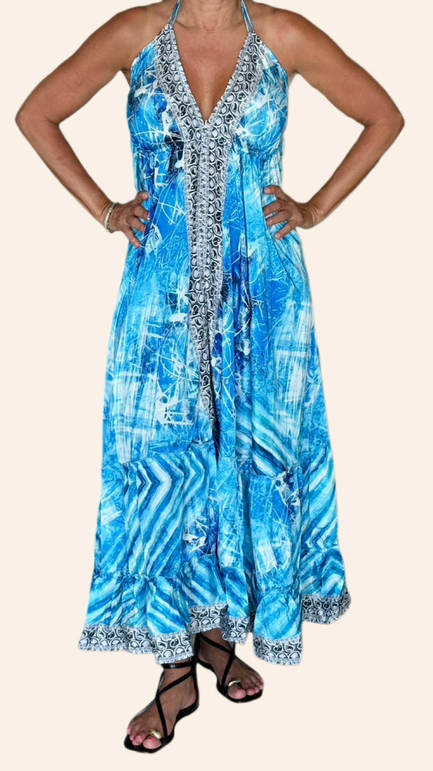 The Azure Elegance Dress