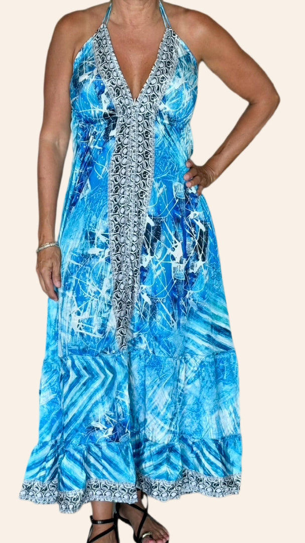 The Azure Elegance Dress