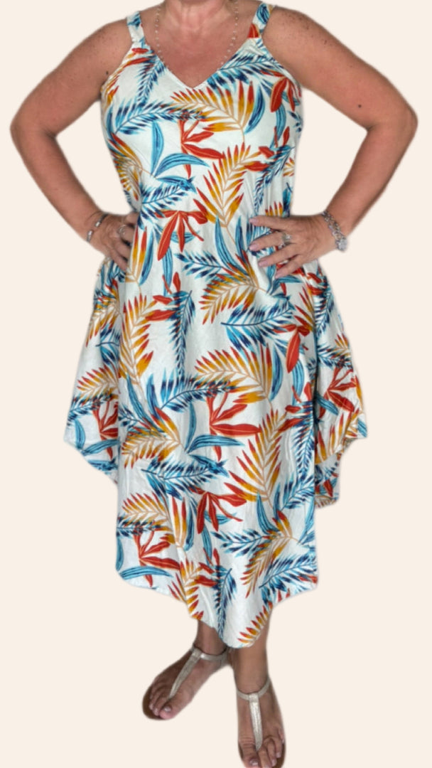 Palm Paradise Day Dress