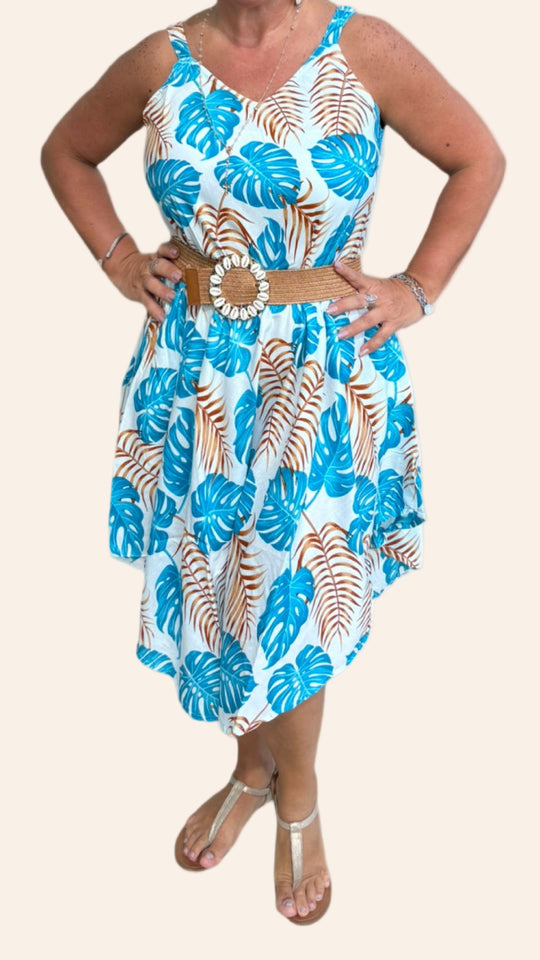 Palm Paradise Day Dress