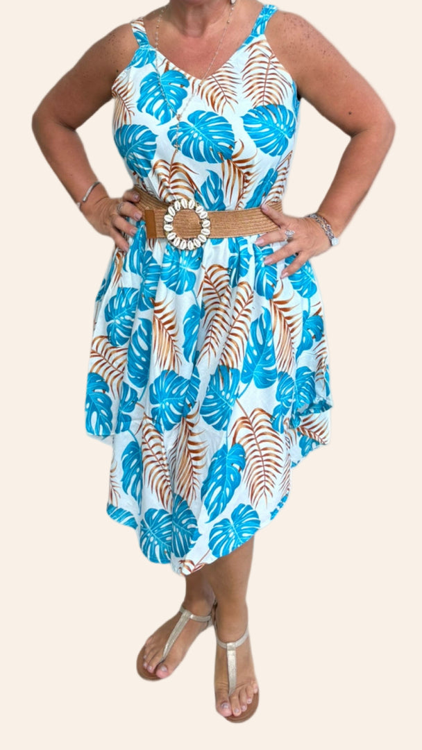 Palm Paradise Day Dress