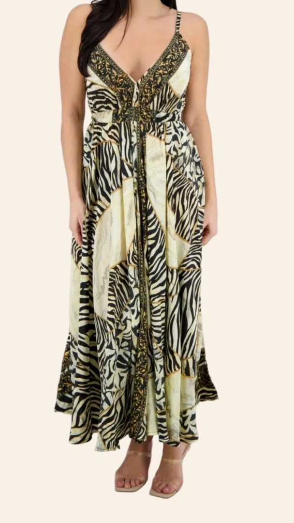 The Safari-Luxe Maxi Dress