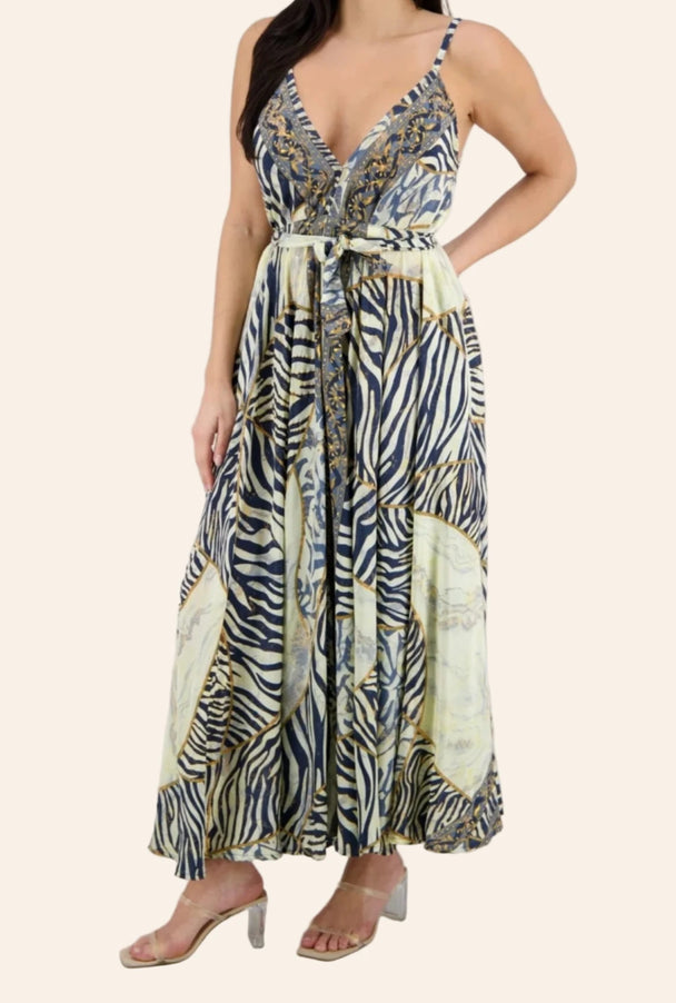 The Safari-Luxe Maxi Dress