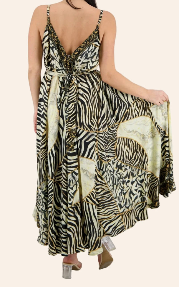 The Safari-Luxe Maxi Dress