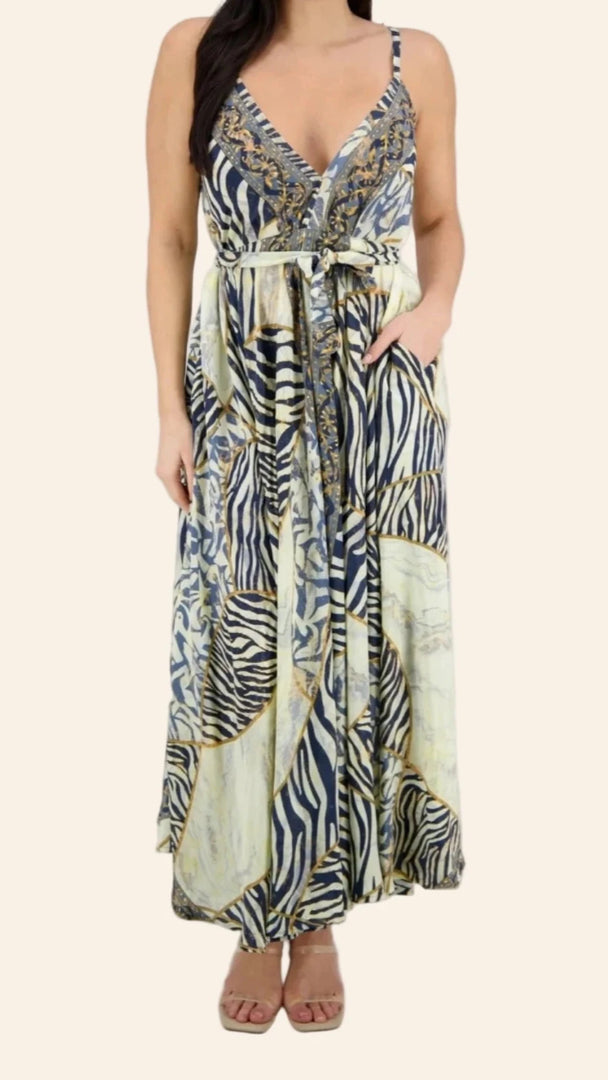 The Safari-Luxe Maxi Dress